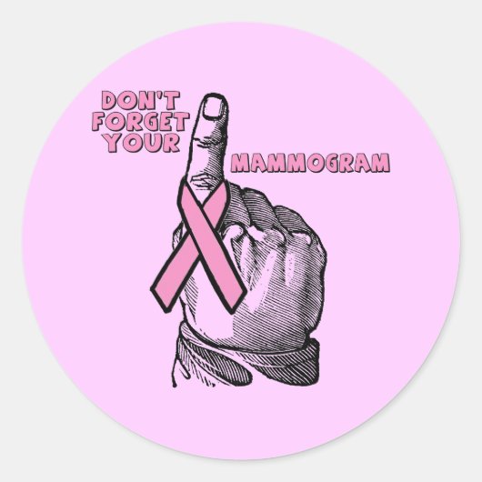 Stickers - Mammogramme du cancer du sein (Devant)