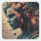 Stickers Man Robot (Devant)