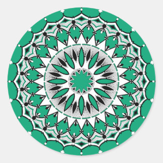 Stickers Mandal Vert (Design 1)