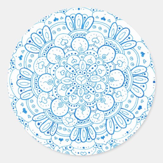 Stickers Mandala 1 Round (Devant)