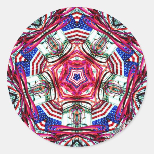 Stickers Mandala 4 juillet (Devant)
