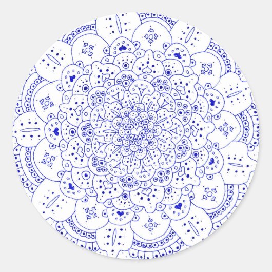 Stickers Mandala 5 Round (Devant)