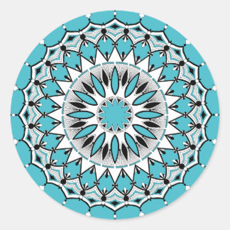 Stickers Mandala bleu (Design 1)
