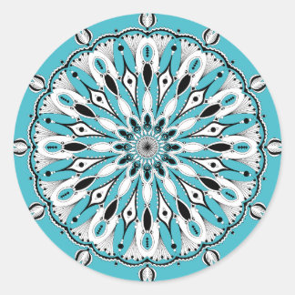 Stickers Mandala bleu (Design 2)