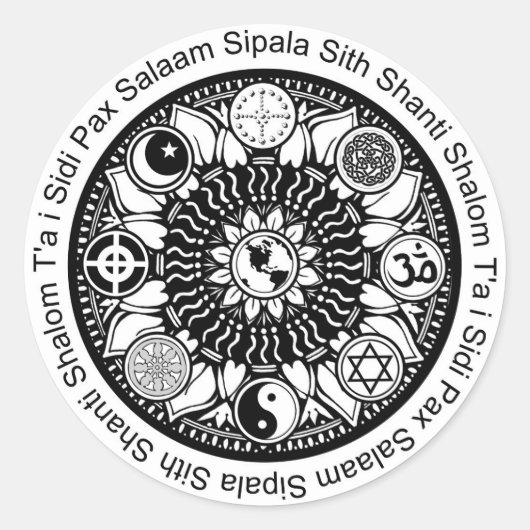 Stickers Mandala iPeace (Devant)