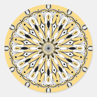 Stickers Mandala Jaune (Design 2)