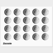 Stickers Mandala noirs (Feuille)