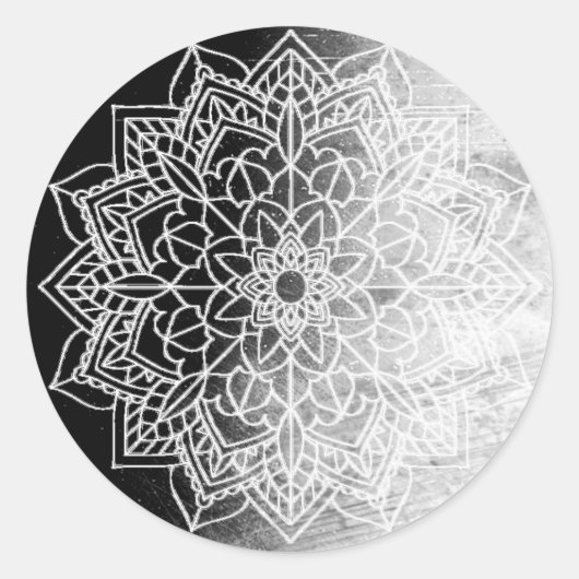 Stickers Mandala noirs (Devant)