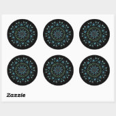 Stickers Mandala Pearl Turquoise (Feuille)