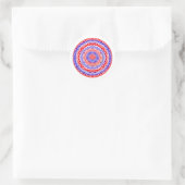 stickers mandala rouge et bleu (Sac)