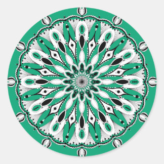 Stickers Mandala Vert (Design 2)