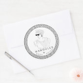 Stickers Manoules Round 3" - Feuille de 6 (Enveloppe)