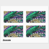 Stickers Mardi Gras Carnival Alligator Bead Decal (Feuille)