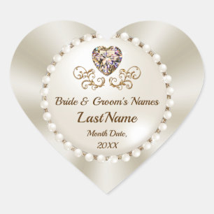 Stickers Mariage à enveloppe personnalisée