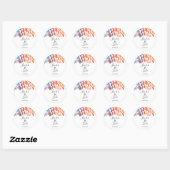 Stickers Mariage à l'eau arc-en-ciel (Feuille)