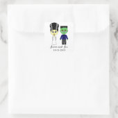 Stickers Mariage à thème Halloween (Sac)