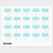 Stickers Mariage Aqua Moderne Déco (Feuille)