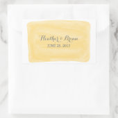 Stickers Mariage Aquarelle Jaune (Sac)
