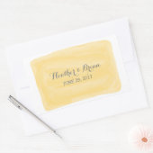 Stickers Mariage Aquarelle Jaune (Enveloppe)
