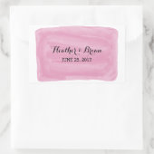 Stickers Mariage Aquarelle Rose (Sac)