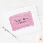 Stickers Mariage Aquarelle Rose (Enveloppe)