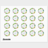 Stickers mariage | Aquarelle tropicale florale (Feuille)