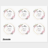 Stickers mariage arabe personnalisé Favoriser (Feuille)
