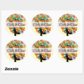 Stickers Mariage Arbre Fleur Love (Feuille)