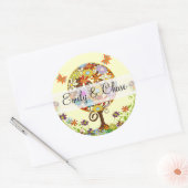 Stickers Mariage Arbre Fleur Love (Enveloppe)
