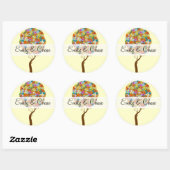 Stickers Mariage Arbre Fleur Love (Feuille)