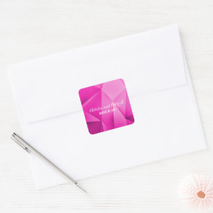 Stickers Mariage aux tons de bijoux roses