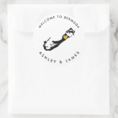 Stickers Mariage Bermuda pour boîte, sac (Sac)