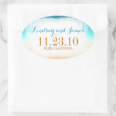 stickers mariage bleu à la vanille ombre (Sac)