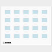 Stickers Mariage Bleu Simplement Élégant (Feuille)