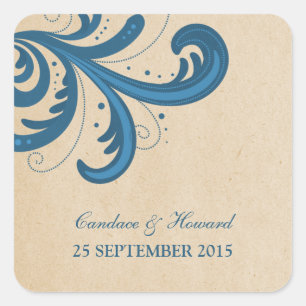 Stickers mariage Blue Stylish
