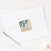 Stickers mariage Blue Stylish (Enveloppe)