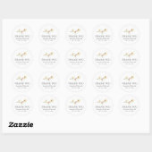 Stickers Mariage Botanique Merci Simple (Feuille)