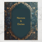 Stickers mariage bouteille (Étiquettes simples)