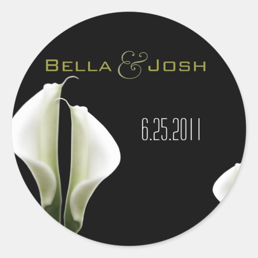 Stickers Mariage Calla Lily (Devant)