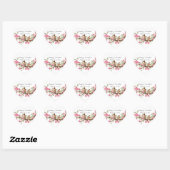 Stickers Mariage Cerisier rose Fleur d'Oiseaux Vin (Feuille)