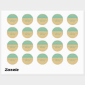 Stickers Mariage Chevron turquoise Rustique (Feuille)