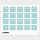 Stickers Mariage Chic Aqua Bohemian (Feuille)