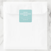 Stickers Mariage Chic Aqua Bohemian (Sac)