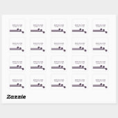 Stickers Mariage Chic Purple Simple Déco (Feuille)