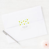 Stickers Mariage Confetti Turquoise Vert (Enveloppe)