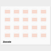Stickers Mariage Coral Simplement Élégant (Feuille)