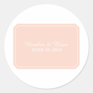 Stickers Mariage Coral Simplement Élégant