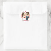 Stickers Mariage couple adorable (Sac)