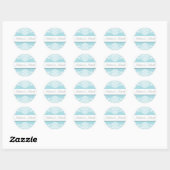 Stickers Mariage damassé bleu (Feuille)