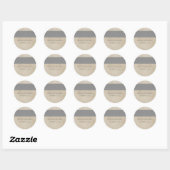 Stickers Mariage damassé gris rustique (Feuille)